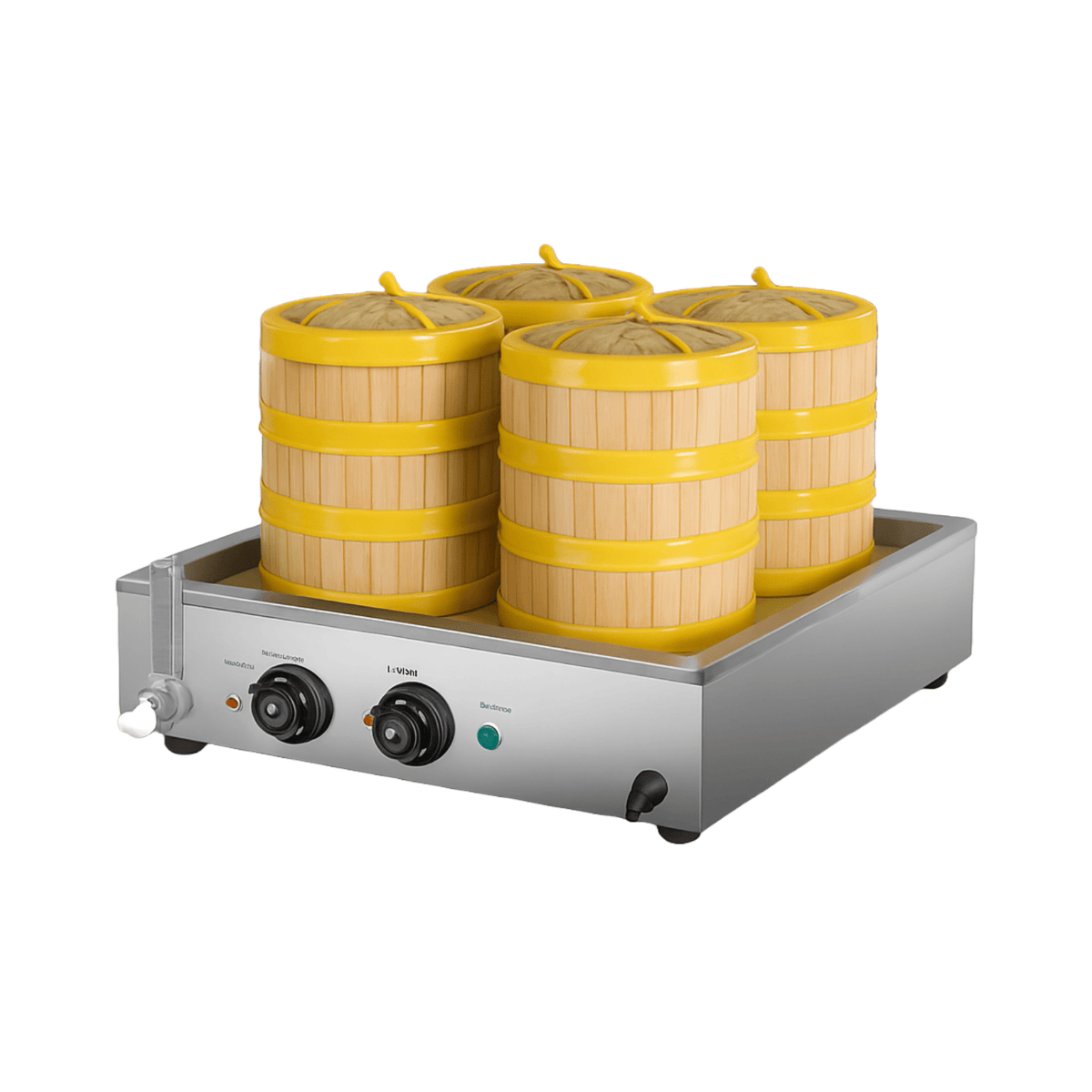 Electric Steamer - Benchtop - 4 Heads - 595*555*285mm - 3kW - Whisk Hospitality - 392848