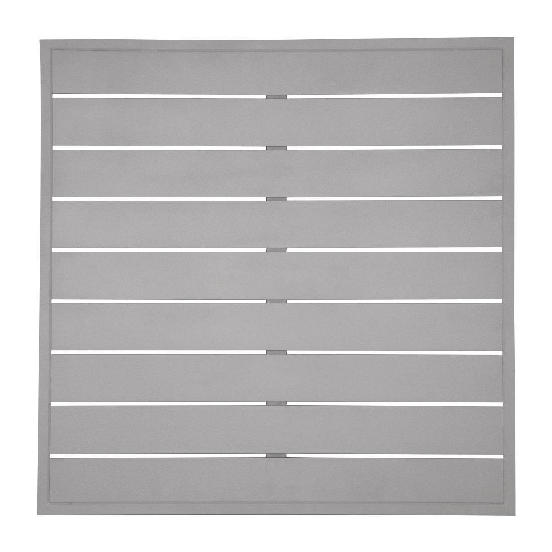 Bolero Light Grey Aluminium Table Top Square - 700mm FW598 - Whisk Hospitality - FW598