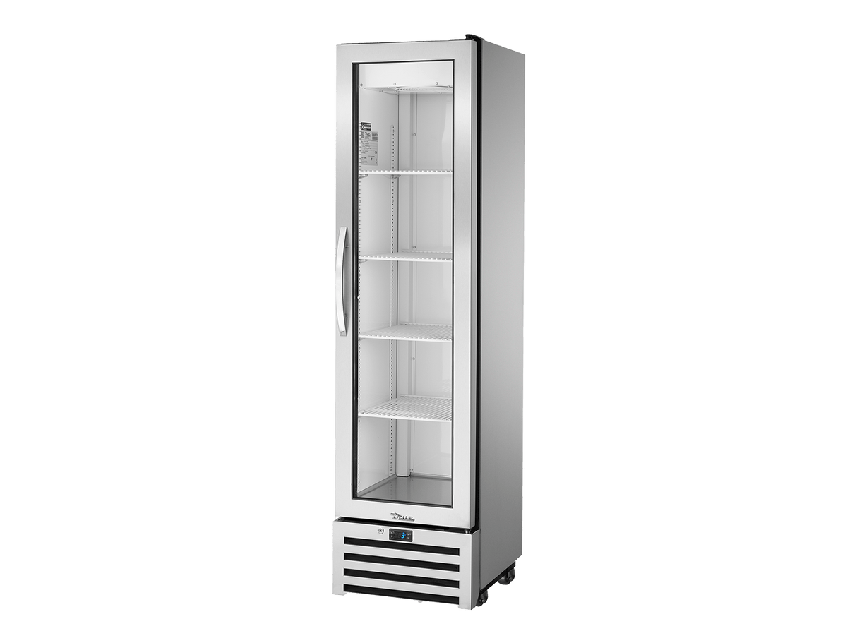 True Refrigeration Super Slimline Upright Foodservice Refrigerator 1 Full Glass Swing Door - T - 11G - HC - FGD01 - Whisk Hospitality - T-11G-HC-FGD01