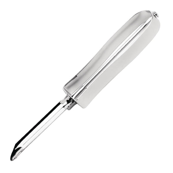 Vogue Swivel Peeler St/St - 152x65mm 6x 2 1/2" D051 - Whisk Hospitality - D051