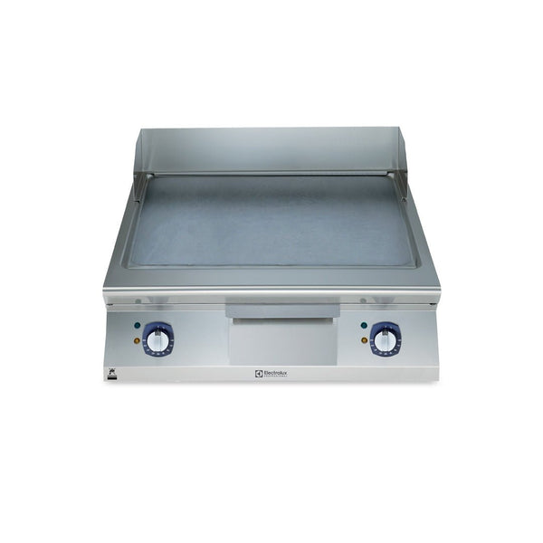 Electrolux 900XP Electric Griddle Plate with Smooth Brushed Chrome Plate 800mm E9IINDAOMEA - Whisk Hospitality - E9IINDAOMEA