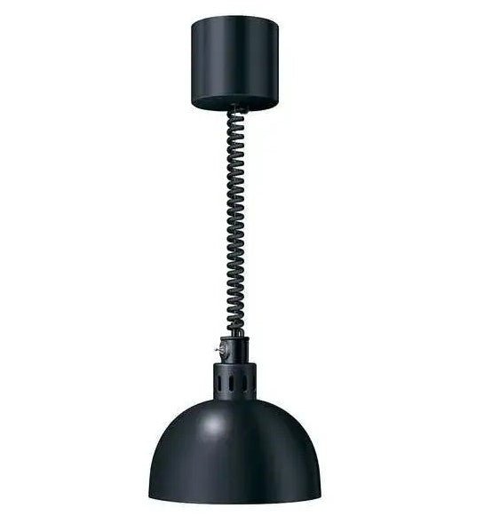 DL-750-RL Bold Black Hatco Decorative Heat Lamp Retractable Cord Adjusts between 787mm & 1765mm - Whisk Hospitality - DL-750-RL/BOLDBLACK