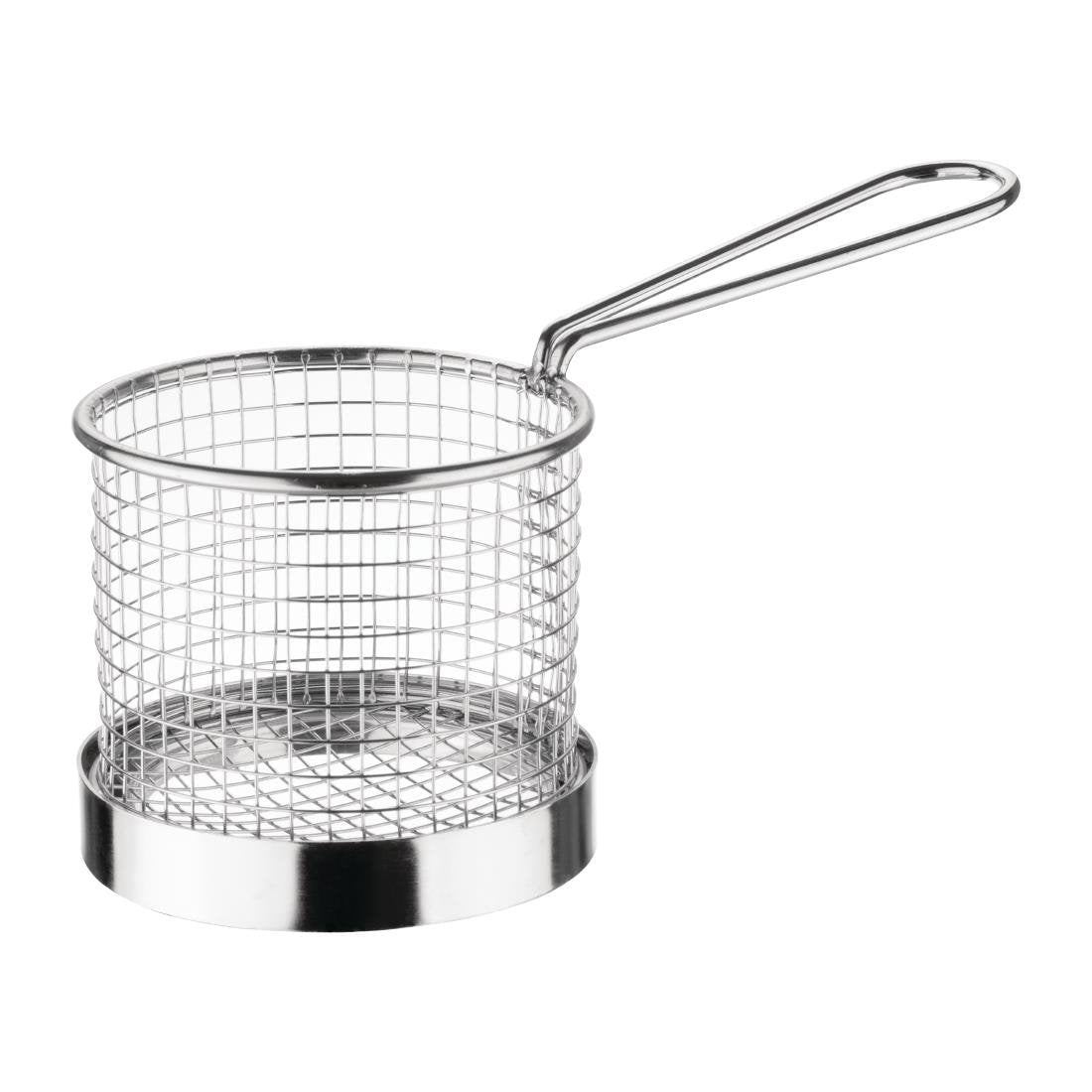 Olympia Round Presentation Basket with Handle - 95dia x 80Hmm (was GG874) GG875 - Whisk Hospitality - GG875