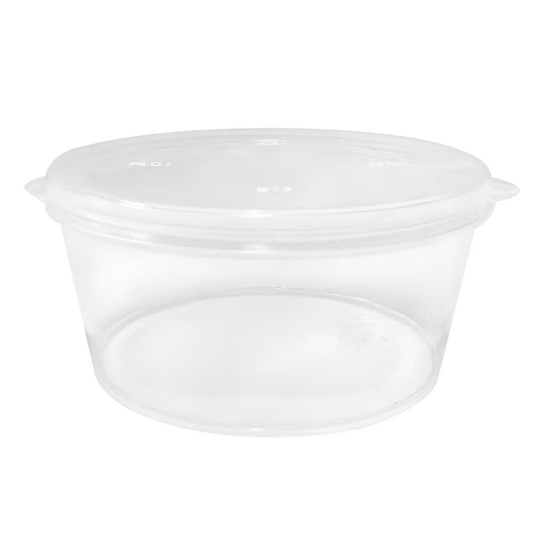 Fiesta Recyclable Portion Pot with Lid - 25ml (Pack 50) HZ576 - Whisk Hospitality - HZ576