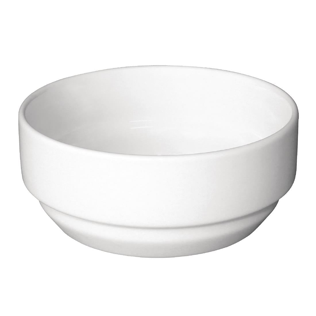 Olympia Whiteware Round Stacking Bowl - 115mm 4.5" 285ml 10oz (Box 12) GH634 - Whisk Hospitality - GH634