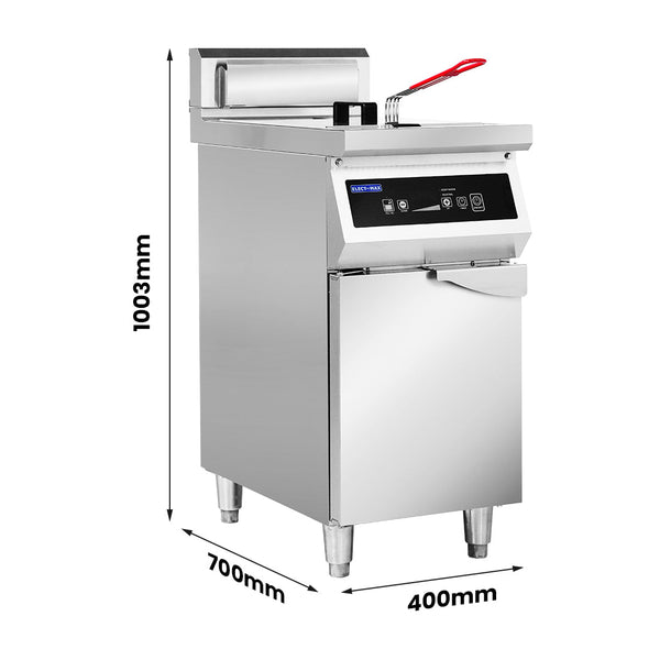 Electmax 700 Series Induction Single Fryer with Splashback - IFS7-30L - Whisk Hospitality - IFS7-30L