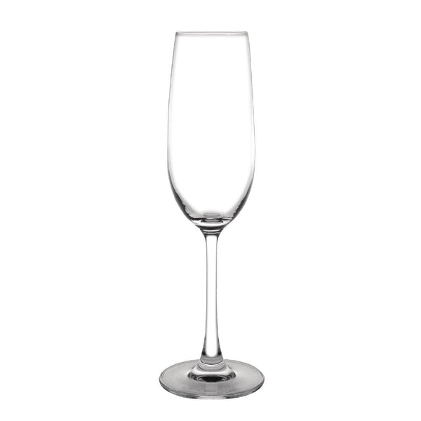 Olympia Crystal Modale Flute Glass - 215ml 7.5oz (7.25USoz) (Box 6) GF728 - Whisk Hospitality - GF728