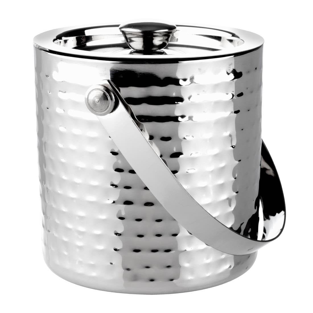 Olympia Hammered Double Wall Ice Bucket - 1.7Ltr FU285 - Whisk Hospitality - FU285