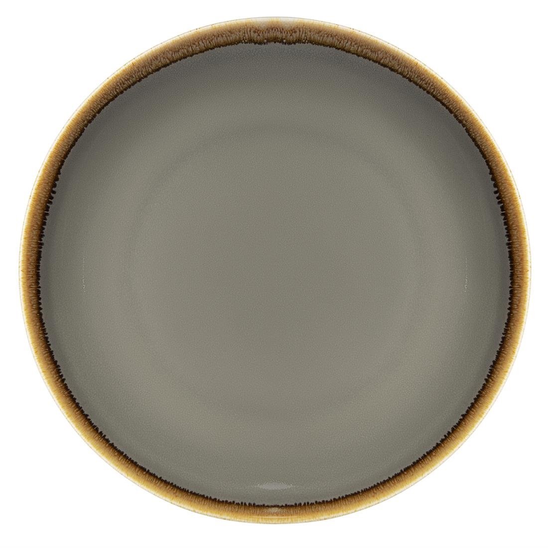 Olympia Kiln Smoke Round Coupe Plate 280mm 11" (Box 4) HC386 - Whisk Hospitality - HC386