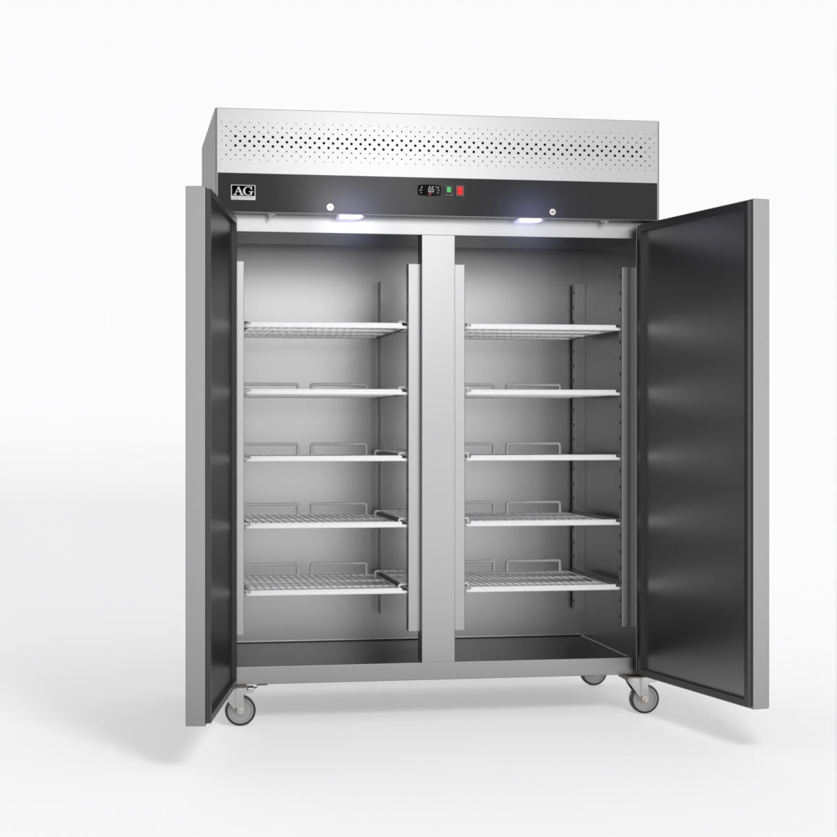 AG 1300 Litre Upright Double Stainless Steel Door Freezer GNX1400BT - Whisk Hospitality - GNX1400BT