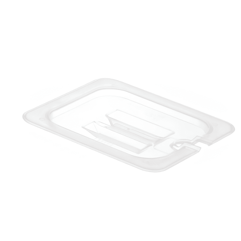 Gastronorme Pan Lid - PolyCarbonate - Notched - 1/6 - Clear - Whisk Hospitality - 398761