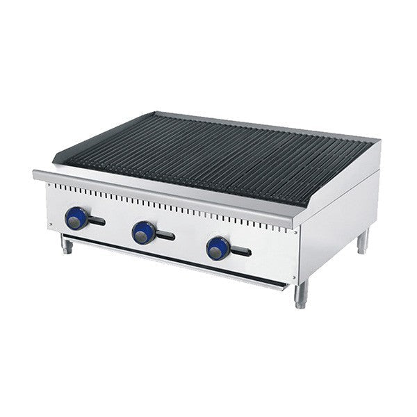 Cookrite 910MM CHAR ROCK BROILER W910 X D700 X H385 | COOKRITE 1 ATCB - 36 - LPG - Whisk Hospitality - ATCB-36-LPG