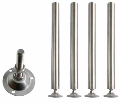 Mixrite LEG WITH DISK FEET FL01 (ONLY 1 Piece Cost) - Whisk Hospitality - LEG WITH DISK FEET