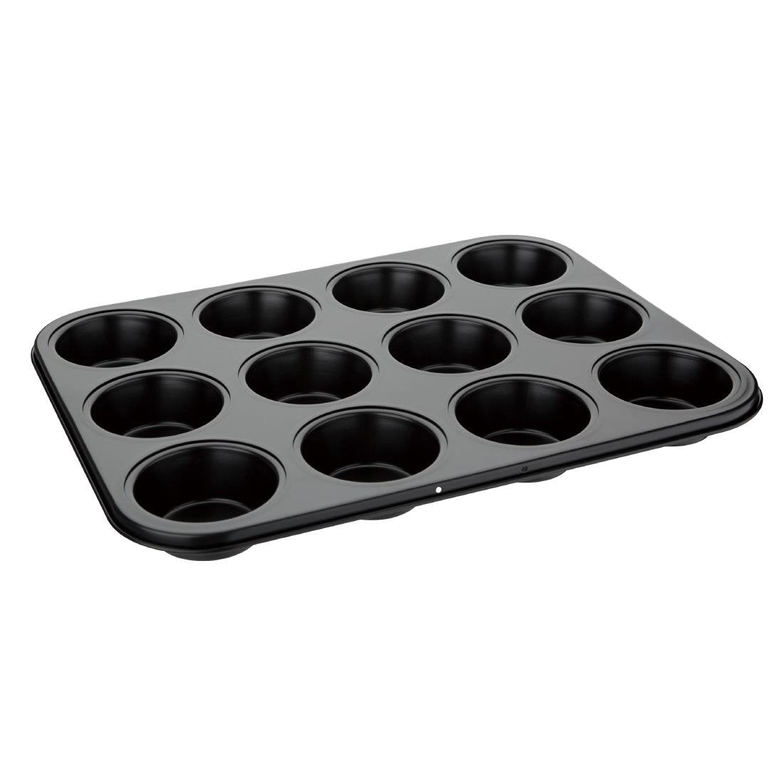 Vogue Non Stick Muffin Tray 12 Cup - 350x270x30mm 13 3/4x10 1/2x1" GD011 - Whisk Hospitality - GD011
