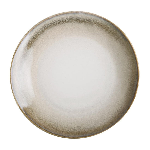 Olympia Birch Taupe Coupe Plate - 200mm (Box 6) DR782 - Whisk Hospitality - DR782