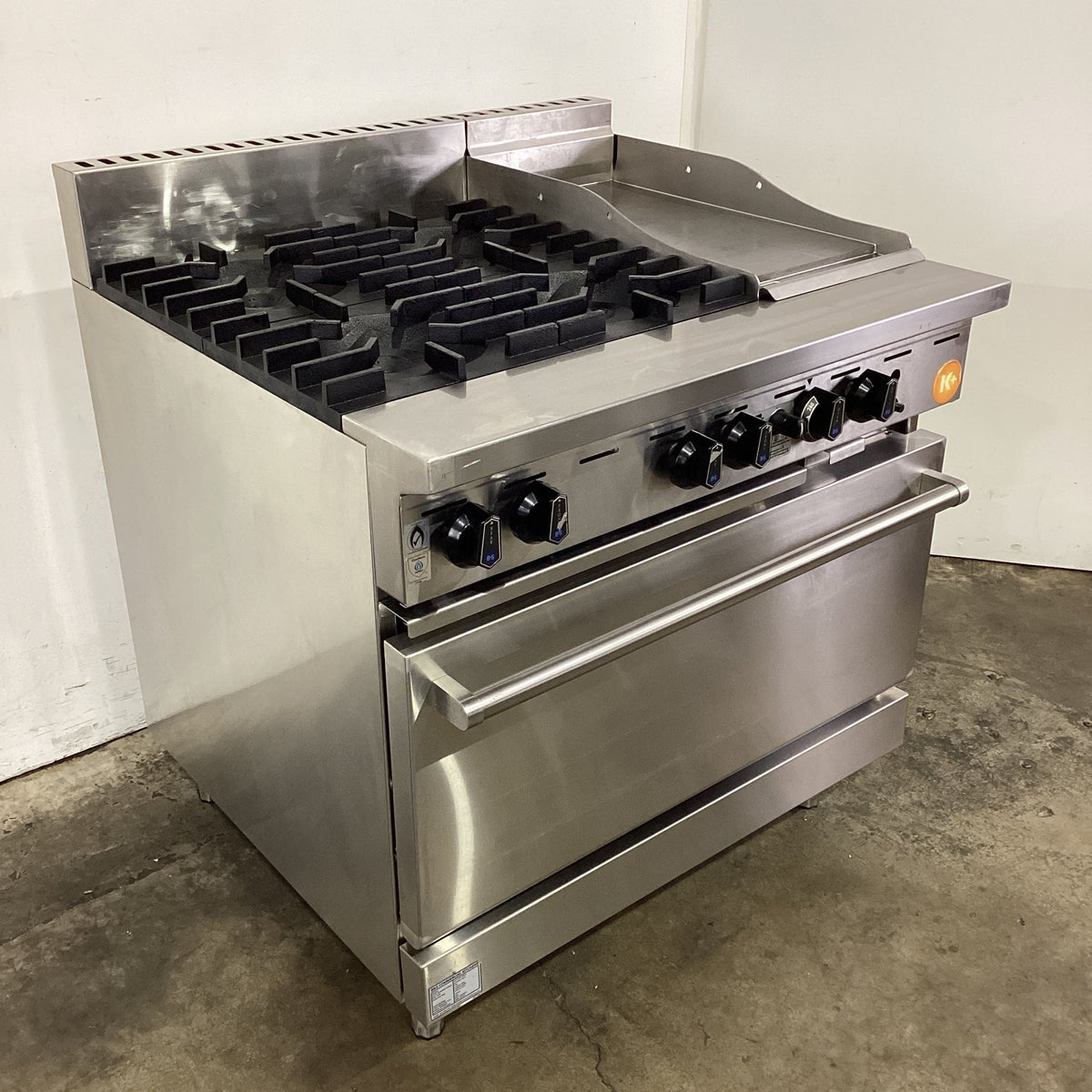 B&S KOV-SB4-GRP3 4 Burner Range Oven - Whisk Hospitality - 860784