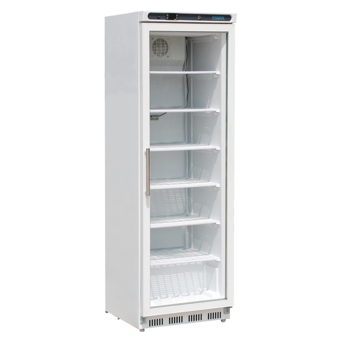 Polar C - Series Glass Door Display Freezer White 365Ltr CB921 - A - Whisk Hospitality - CB921-A
