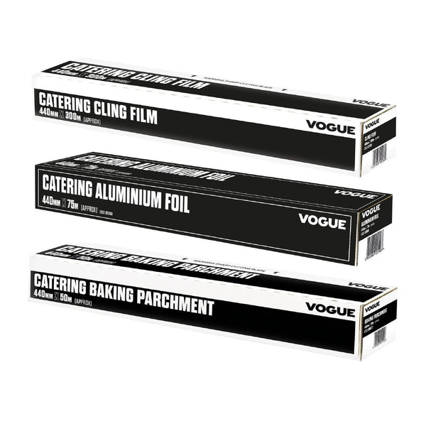 Vogue Cutter Box Food Wrapping Pack - Cling/Foil/Parchment - 440mm SA320 - Whisk Hospitality - SA320