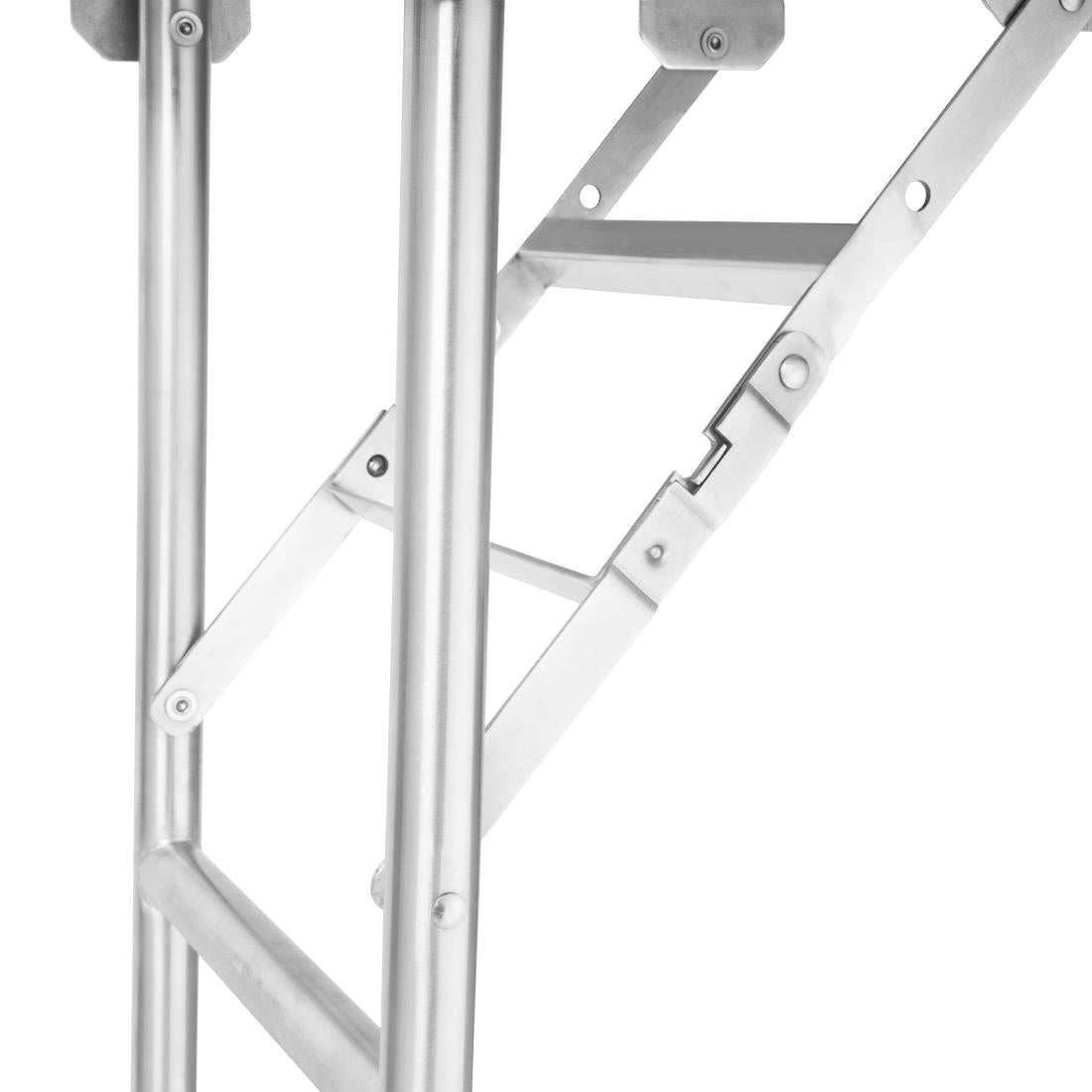 Vogue Folding Work Table St/St - 1830x760x780mm 73x30x30 3/4" DR195 - Whisk Hospitality - DR195