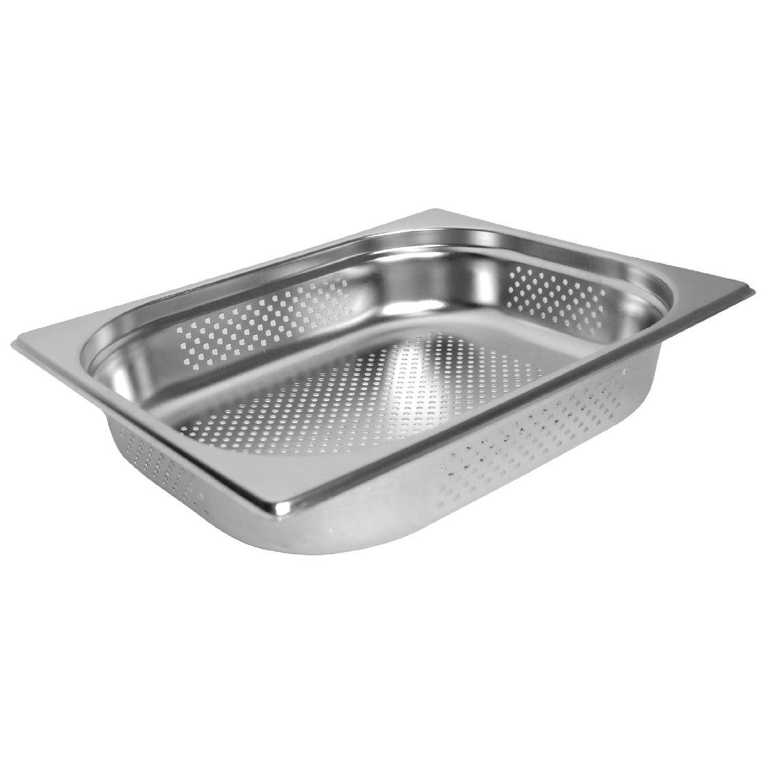 Vogue Perforated St/St GN 1/2 - 100mm deep DN702 - Whisk Hospitality - DN702