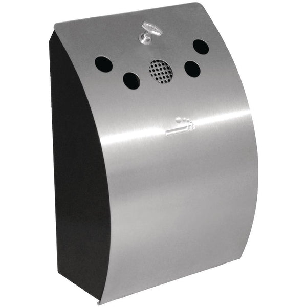 Bolero Wall Mounted Ashtray St/St 304 CE178 - Whisk Hospitality - CE178