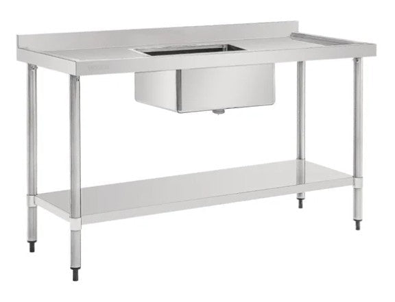 Vogue HC906 Single Bowl Sink Double Drain - Whisk Hospitality - 886183