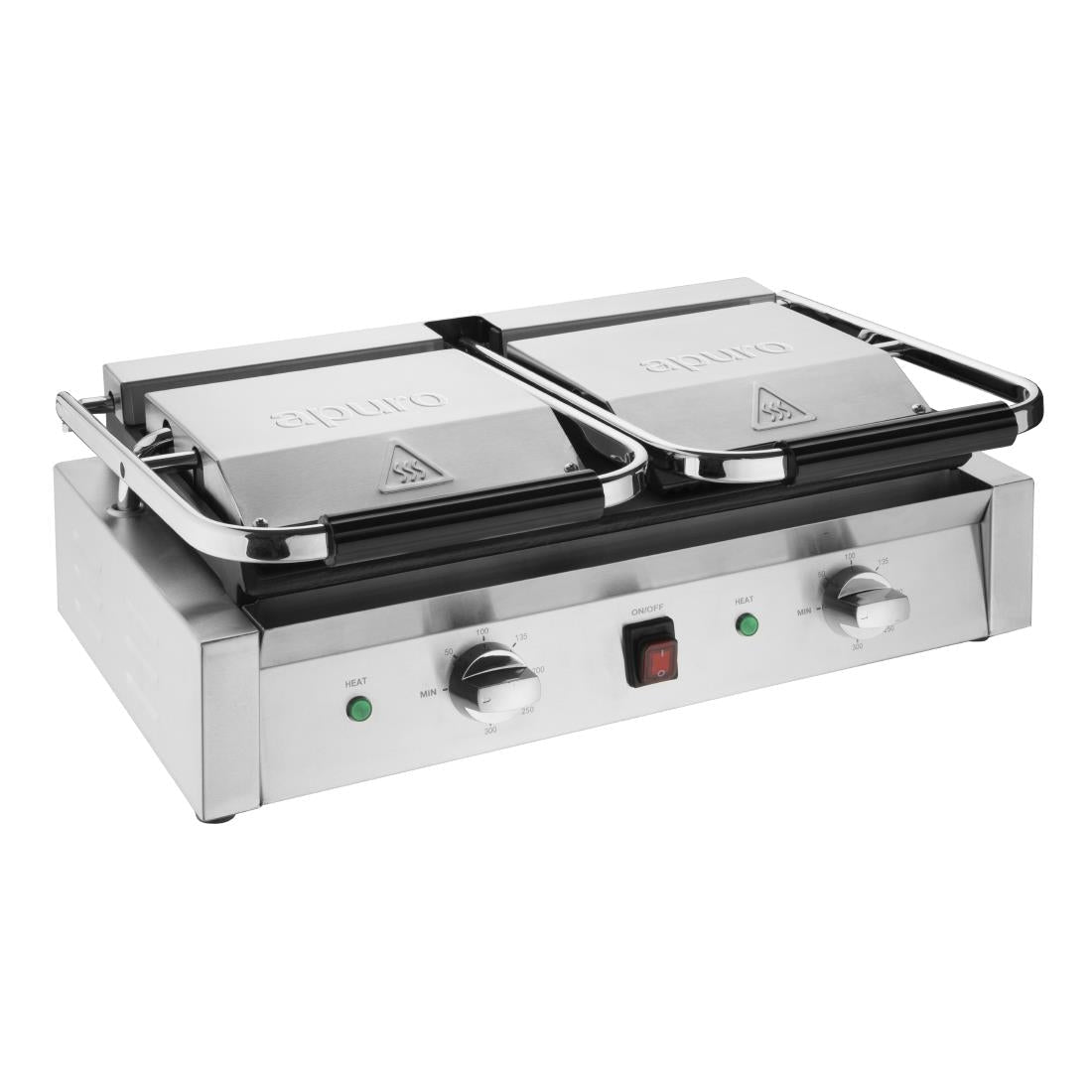 Apuro Bistro Contact Grill - Double (Ribbed/Ribbed) CU604 - A - Whisk Hospitality - CU604-A