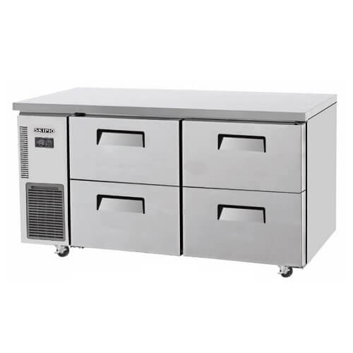 Skipio SUR15 - 2D - 4 Undercounter Drawer Fridge 425 Ltr - Whisk Hospitality - SUR15-2D-4