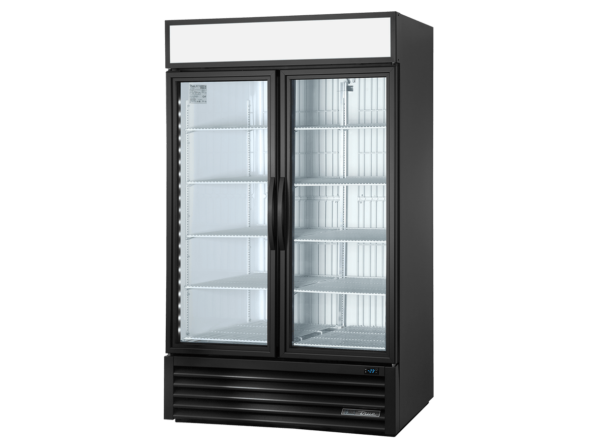 True Refrigeration Upright Retail Merchandiser Freezer 2 Full Glass Swing Doors - GDM - 43F - HC - TSL01 - Whisk Hospitality - GDM-43F-HC-TSL01