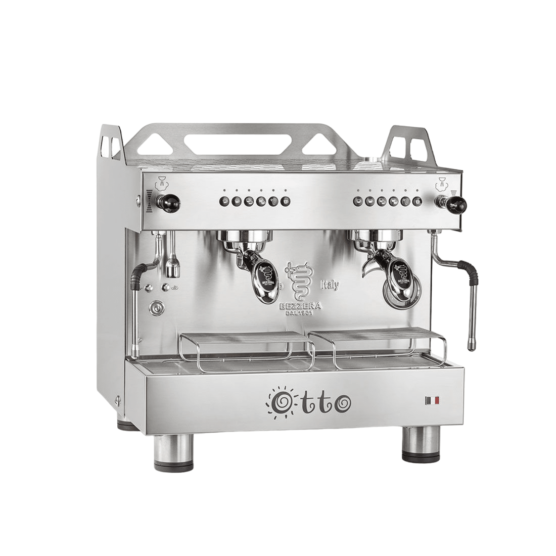 Bezzera OTTO Silver Compact 2 Group Espresso Machine BZOTTOCDE2IS1 - Whisk Hospitality - BZOTTOCDE2IS1