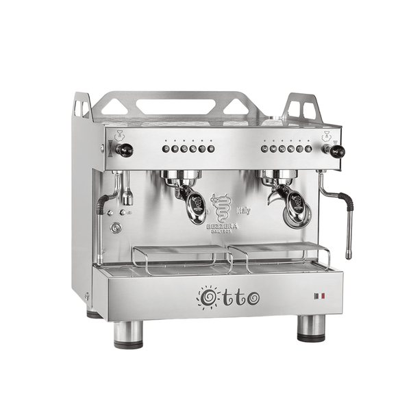 Bezzera OTTO Silver Compact 2 Group Espresso Machine BZOTTOCDE2IS1 - Whisk Hospitality - BZOTTOCDE2IS1