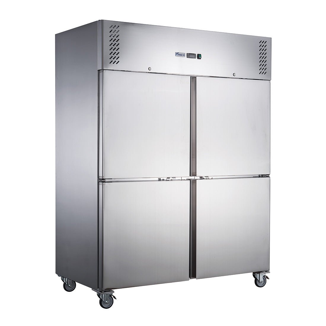 FED - X S/S Four Door Upright Fridge - XURC1200S2V - Whisk Hospitality - XURC1200S2V