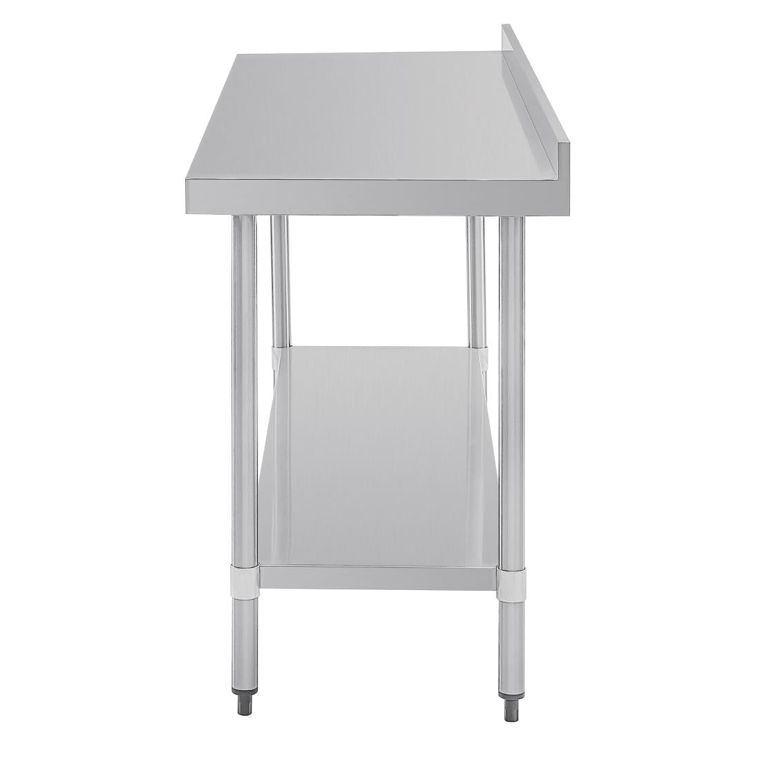 Vogue Wall Table St/St - 1800x600mm 70 3/4x23 1/2" (60mm Upstand) T383 - Whisk Hospitality - T383