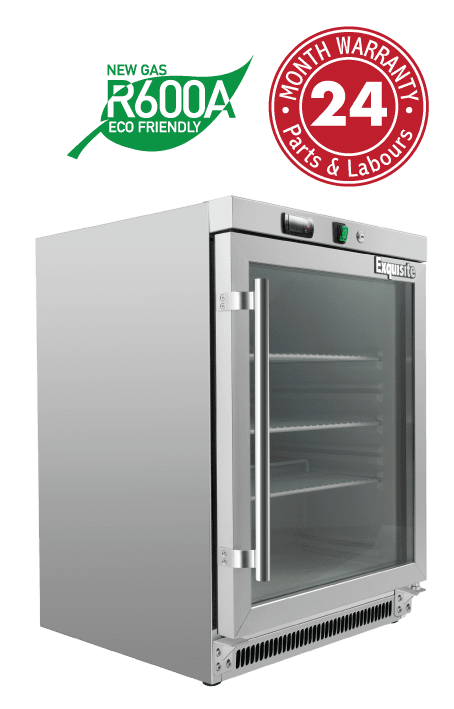 Exquisite One Glass Door Underbench Storage Refrigerators - MC210G - Whisk Hospitality - MC210G