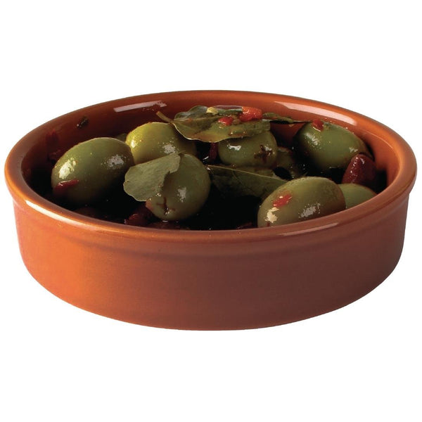 Olympia Porcelain Rustic Mediterranean Dish Large - 134mm h30mm 5.25" (Box 6) CD741 - Whisk Hospitality - CD741