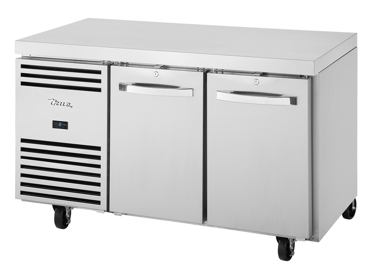 True Refrigeration 1/1 GN Counter Refrigerator 2 Section - TCR1/2 - CL - SS - DL - DR - Whisk Hospitality - TCR1/2-CL-SS-DL-DR