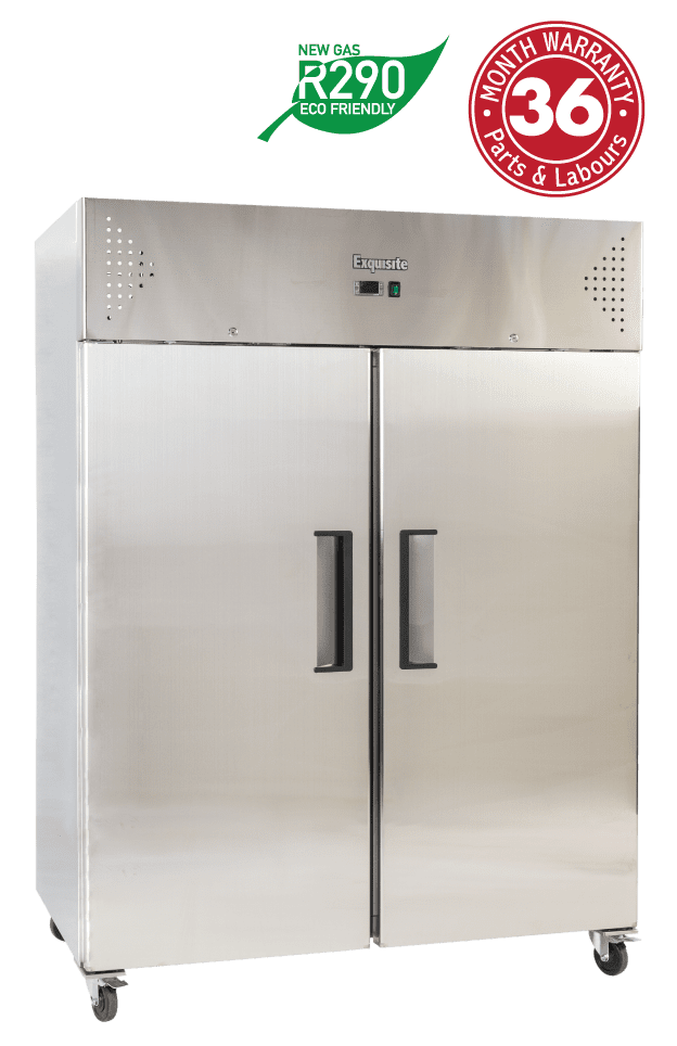 Exquisite Double Door Stainless Steel Freezer 1410 litres - GSF1410H - Whisk Hospitality - GSF1410H