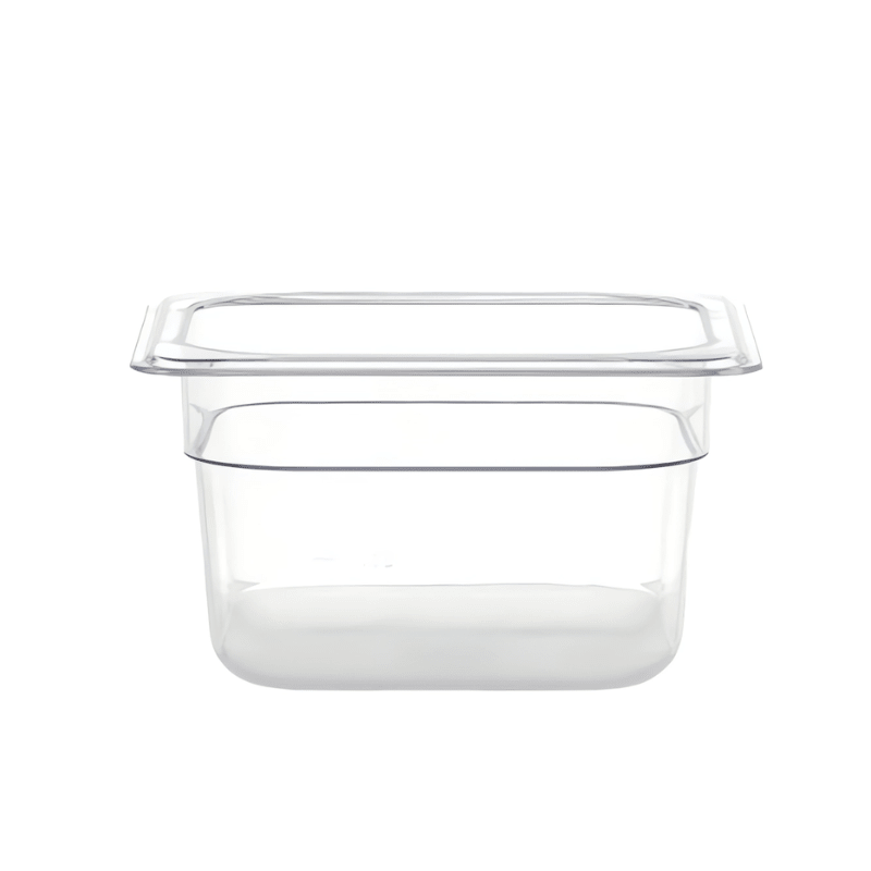 Gastronorme Pan - PolyCarbonate - 1/6 - Clear / 100mm - Whisk Hospitality - 391541