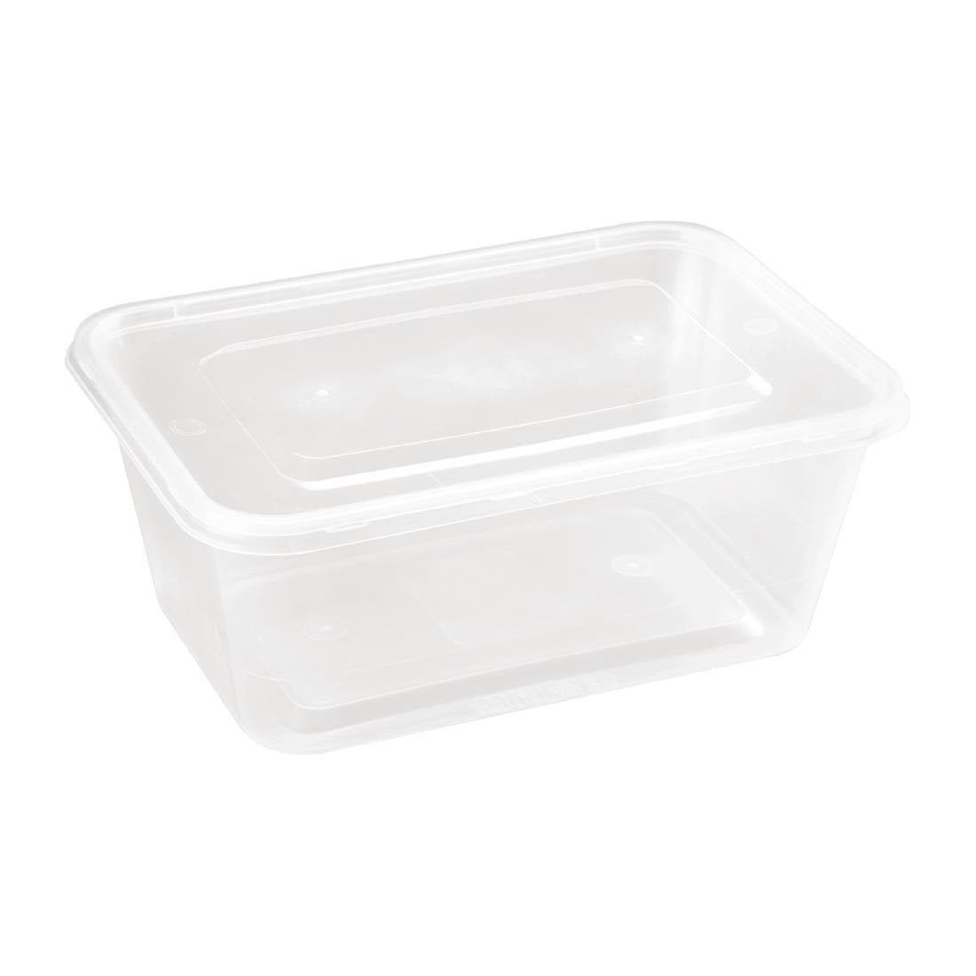Fiesta Recyclable Microwave Plastic Container - 1000ml with Lids (Box 250) DM183 - Whisk Hospitality - DM183