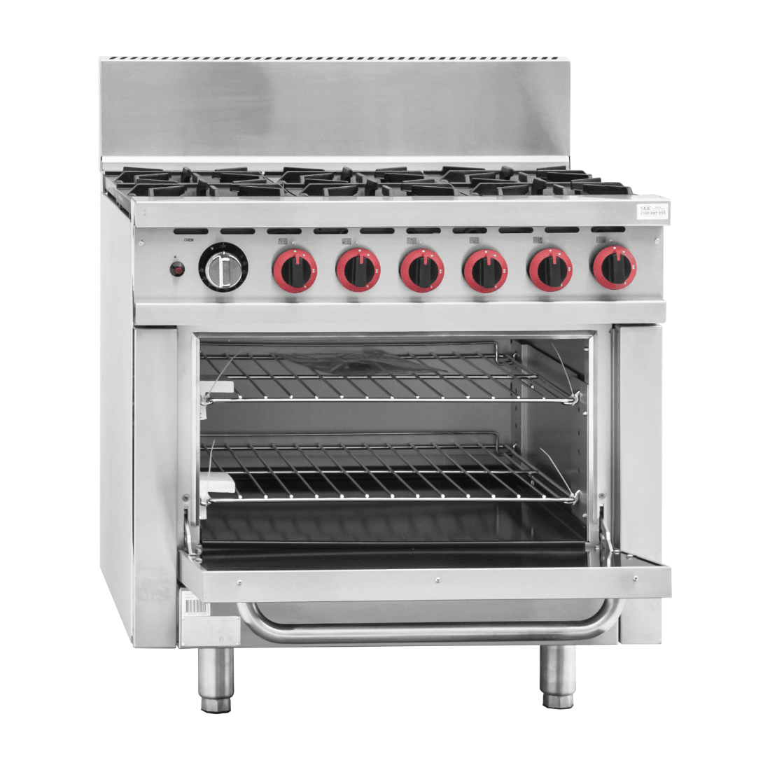 Gasmax 6 Burner With Oven Flame Failure GBS6TS - Whisk Hospitality - GBS6TS