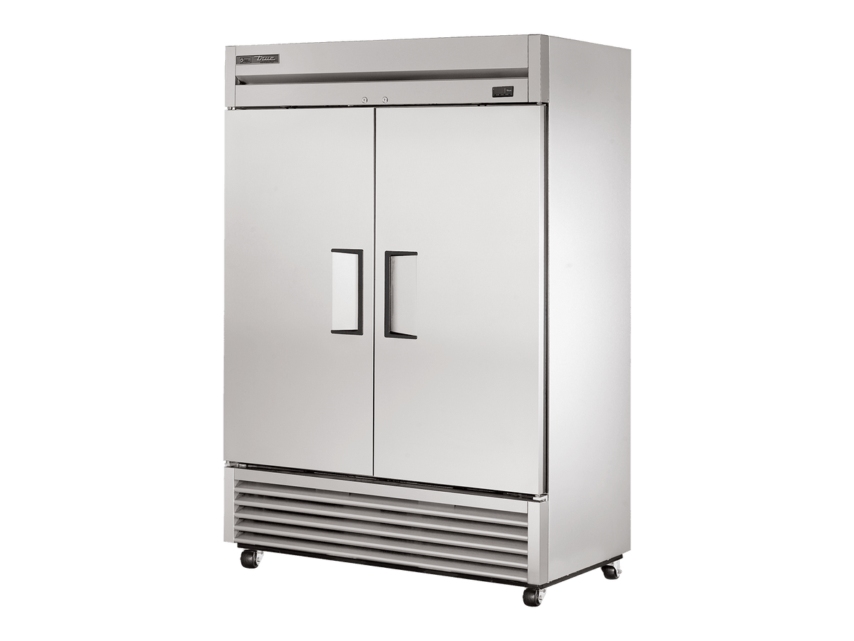 True Refrigeration Upright Foodservice Refrigerator 2 Full Solid Swing Doors - T - 49 - HC - Whisk Hospitality - T-49-HC