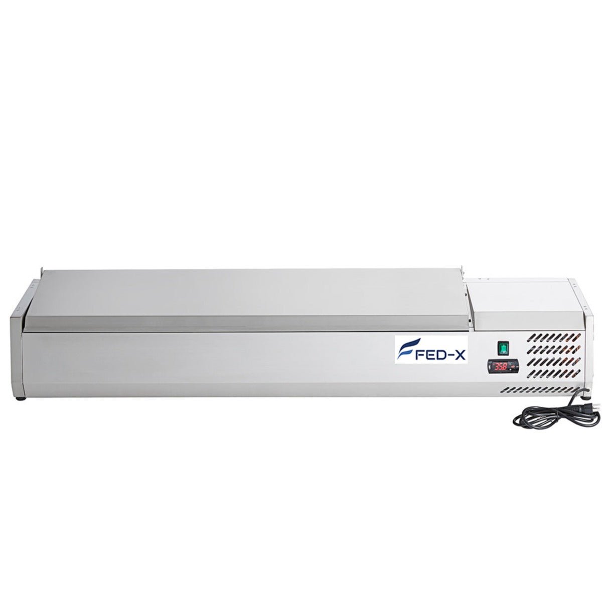 FED-X Salad Bench with Stainless Steel Lid - XVRX1500/380S - Whisk Hospitality - XVRX1500/380S