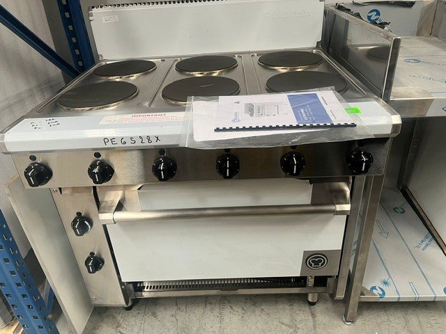 GOLDSTEIN PE6S28-X Electric Oven Range, 6 Solid Plates - Whisk Hospitality - 3PA-8767-DHT-PE6S28-X