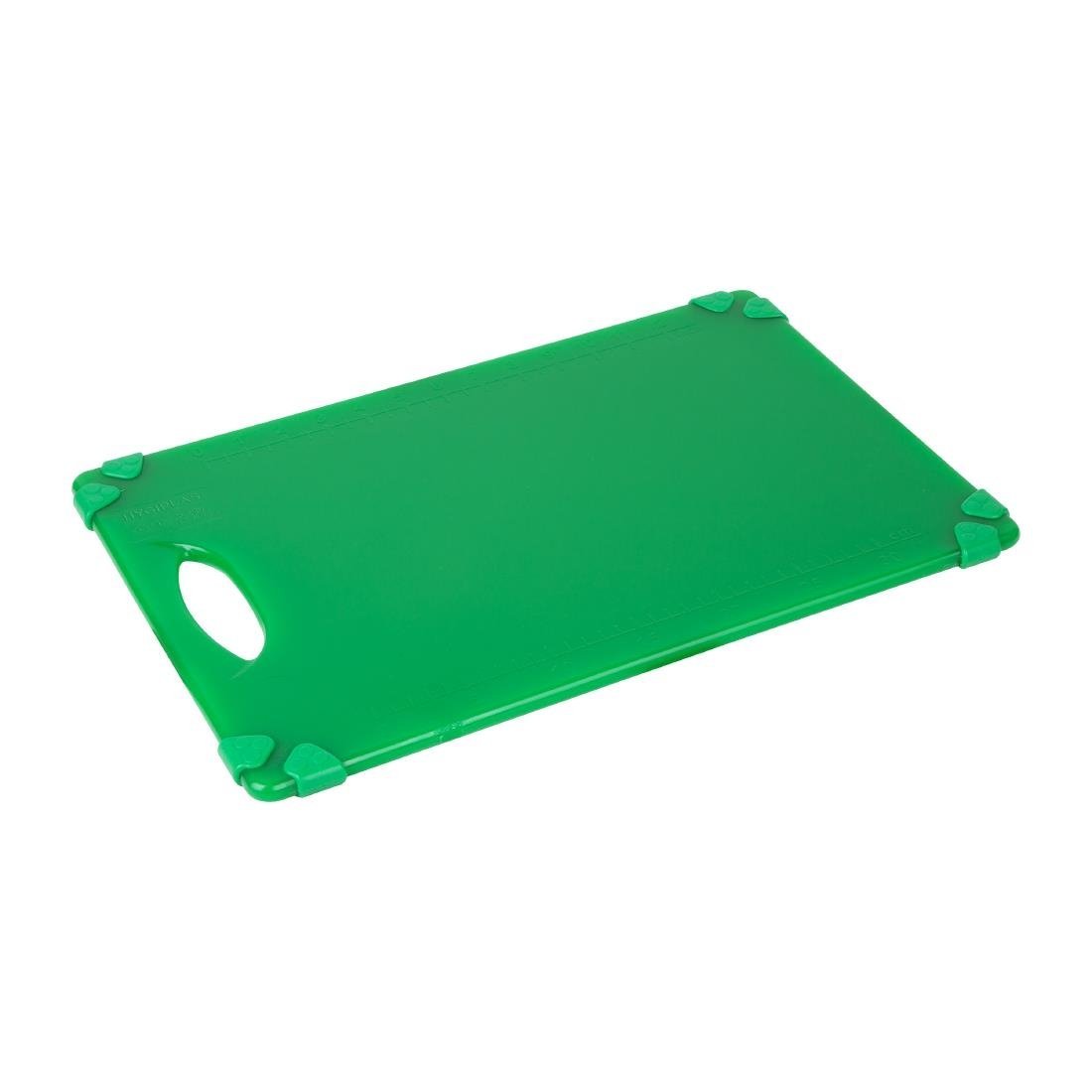 Hygiplas Commercial Grip Chopping Board Green - 458x306x12mm HW004 - Whisk Hospitality - HW004