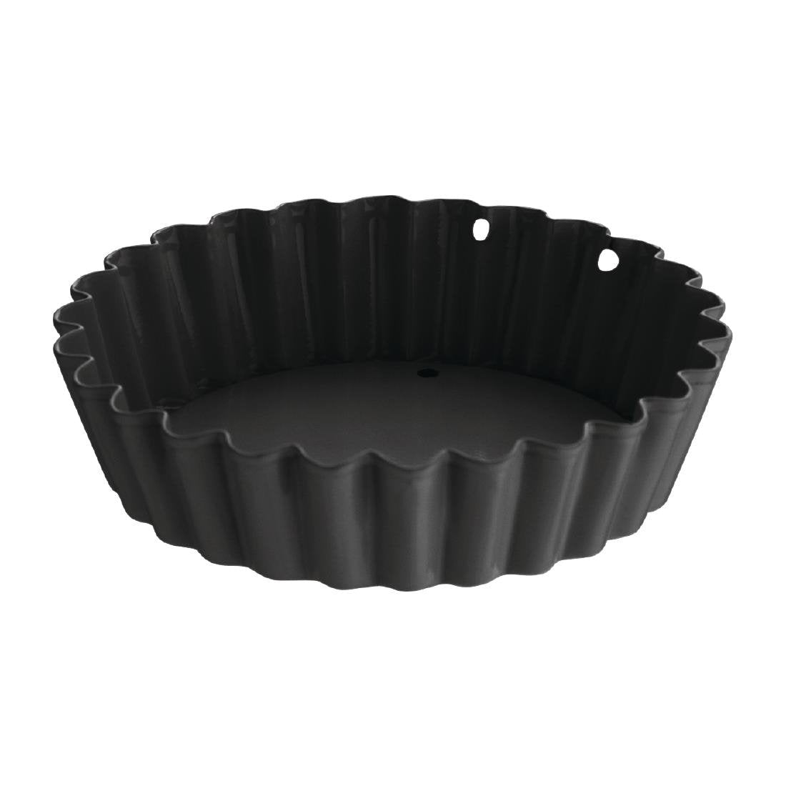 Vogue Non Stick Mini Fluted Quiche Tin - 80mm 3" (Pack 3) CW990 - Whisk Hospitality - CW990
