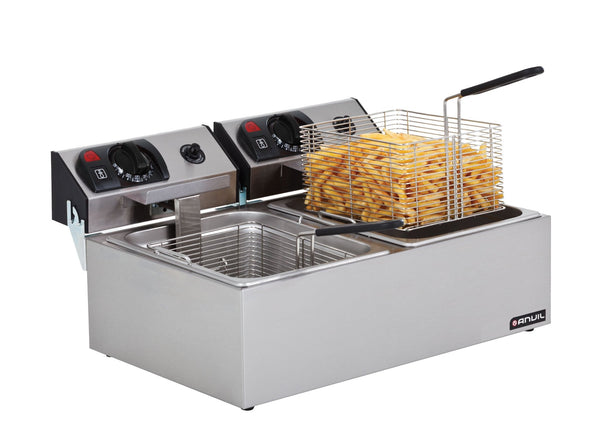 Anvil Deep Fryer Double Pan FFA0002 - Whisk Hospitality - FFA0002