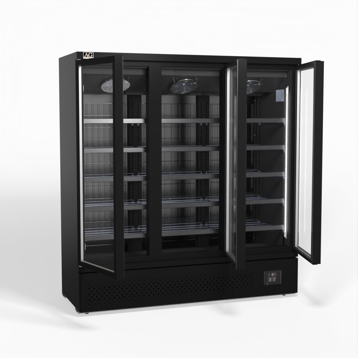 AG Supermarket Three Glass Doors Upright Display Fridge - 1539 Litre CSB1500 - Whisk Hospitality - CSB1500