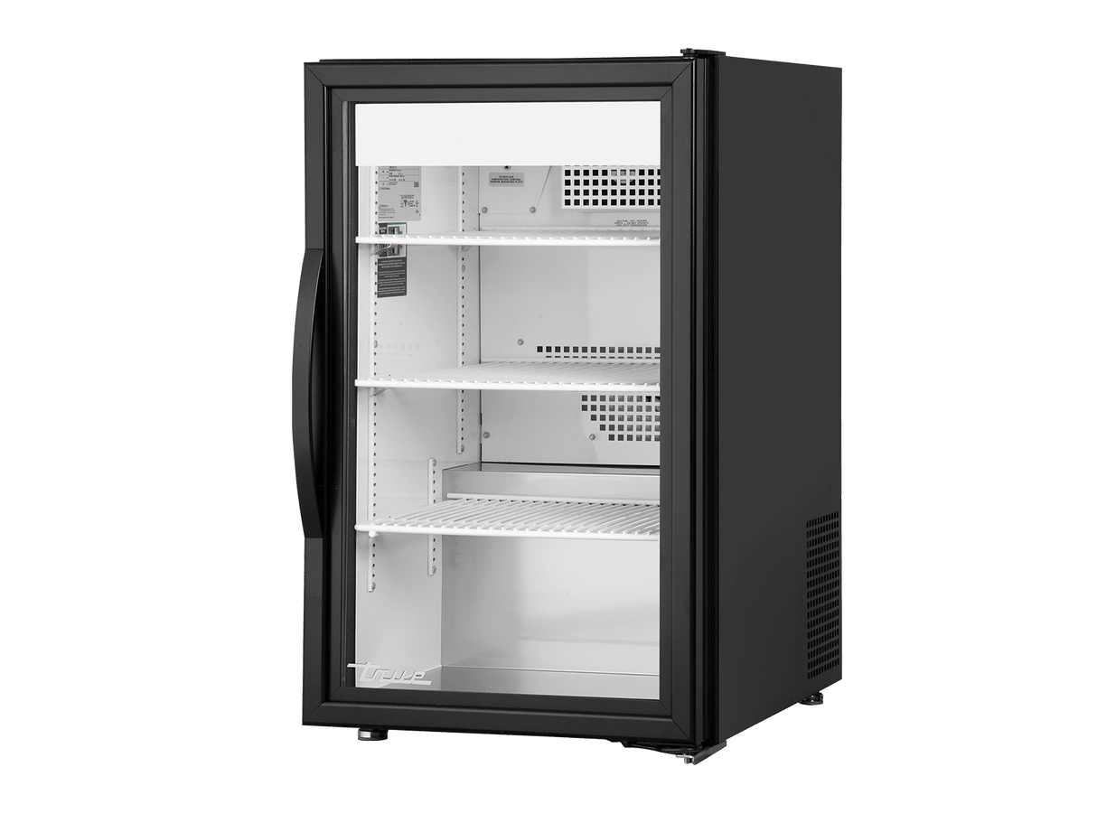 True Refrigeration Counter - Top Retail Merchandiser Refrigerator 1 Glass Swing Door - GDM - 06 - 34 - HC - TSL01 - Whisk Hospitality - GDM-06-34-HC-TSL01