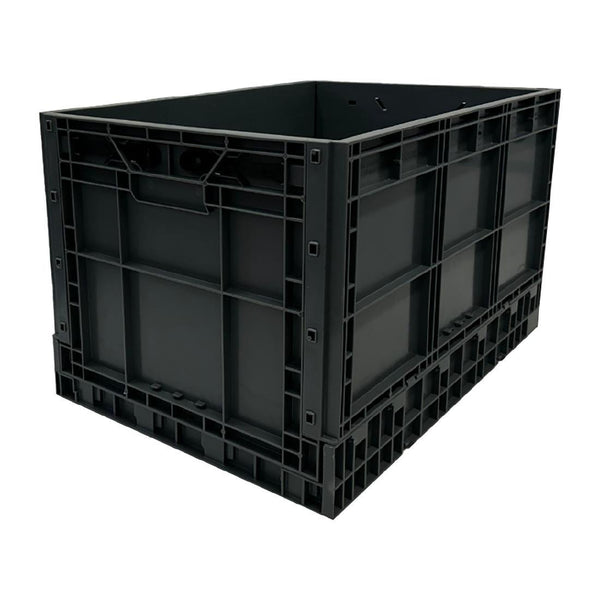 Vogue Plastic Folding Transport/Storage Crate - 594x396x353mm DX997 - Whisk Hospitality - DX997