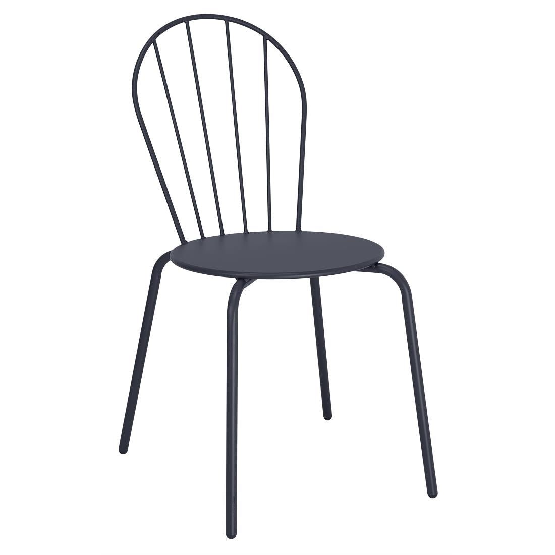 Bolero Adeline Side Chair Slate Blue (Set 4) HZ361 - Whisk Hospitality - HZ361